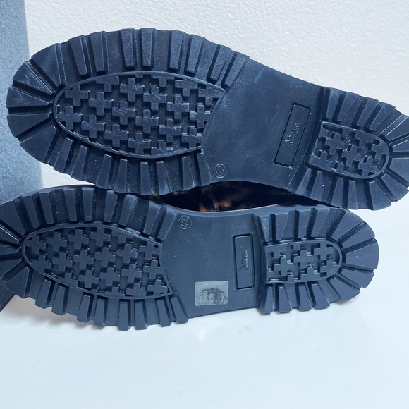 *NWT* Ammann of Switzerland Malx Leopard Fur Lace Up Boots Size US10 ish or EU42 - Picture 3 of 8